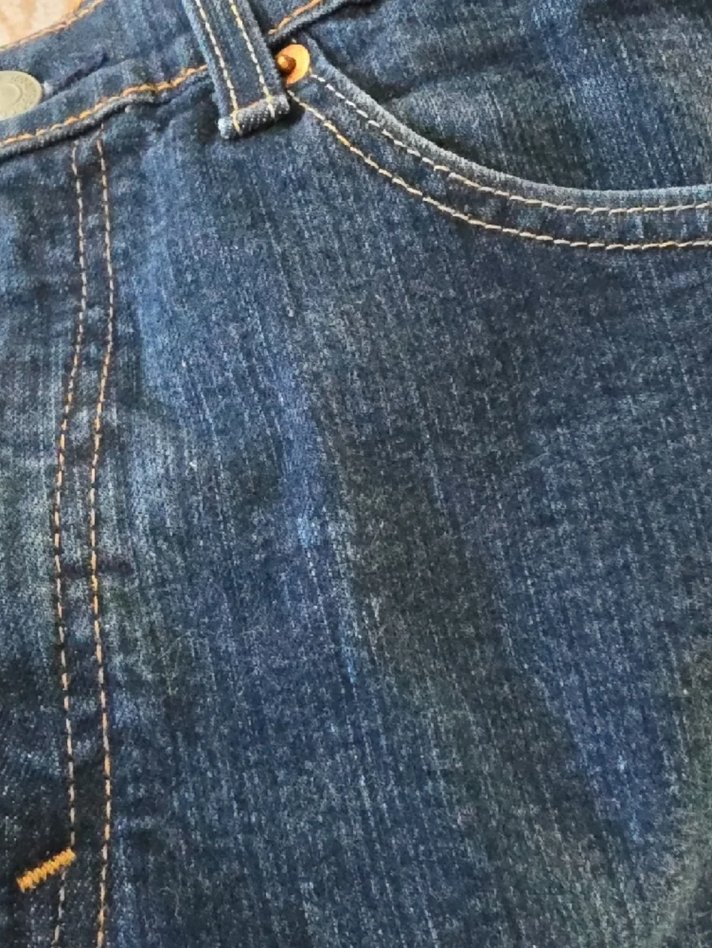 LEVI'S 505 Men Dark Wash Straight Leg Mid Rise Stretch Classic Denim Jeans 34x30